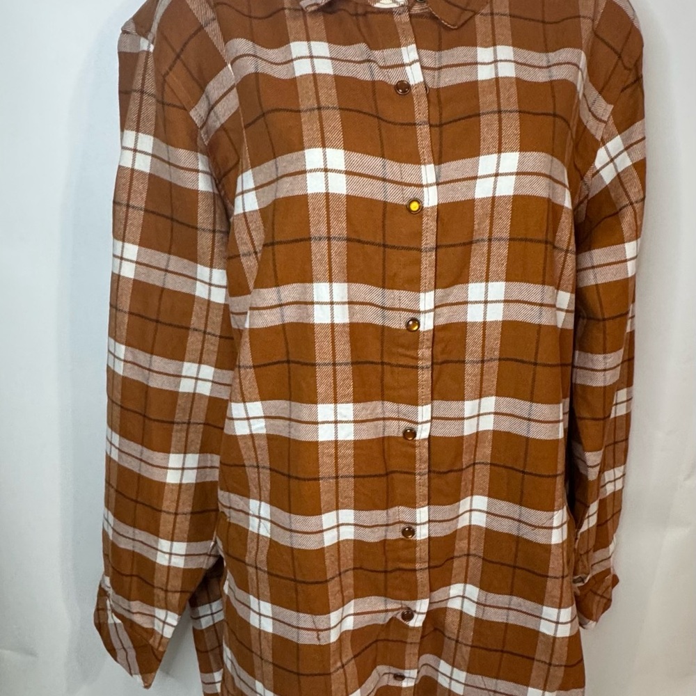 Joan Rivers ( Ginger) Petite 2x Wome Cotton Plaid Flannel - Picture 2 of 8